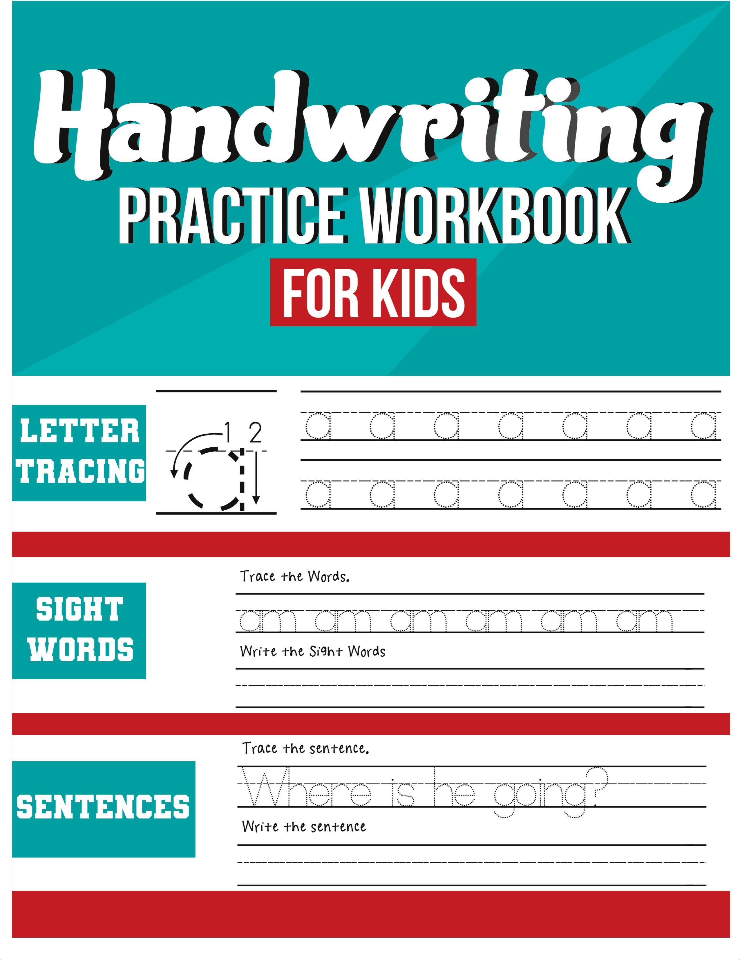 Vorderes Coverbild Handwriting Practice Workbook for Kids