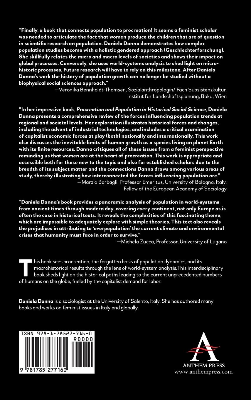 Rückseitencover Procreation and Population in Historical Social Science