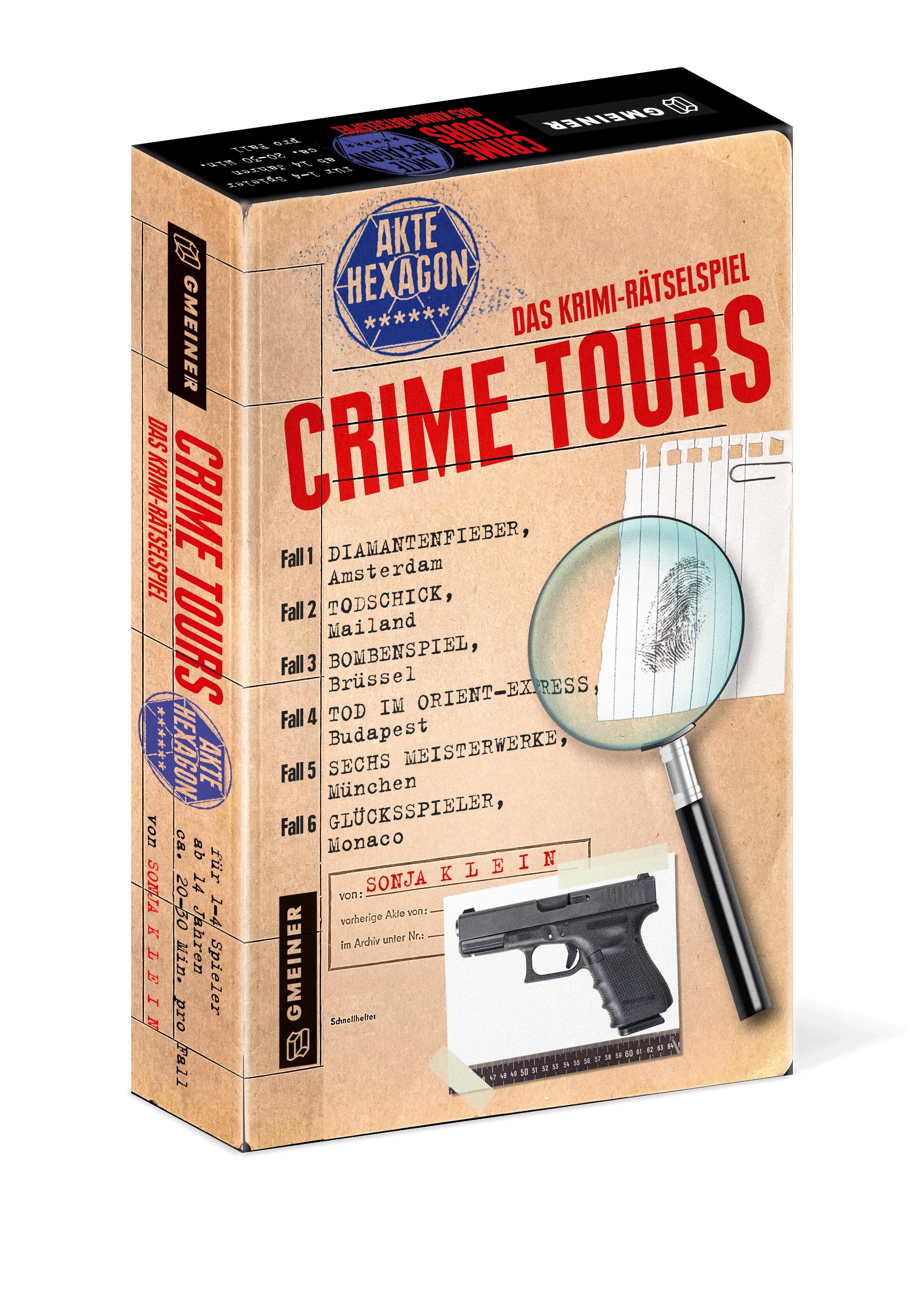 Vorderes Coverbild Crime Tours - Akte Hexagon