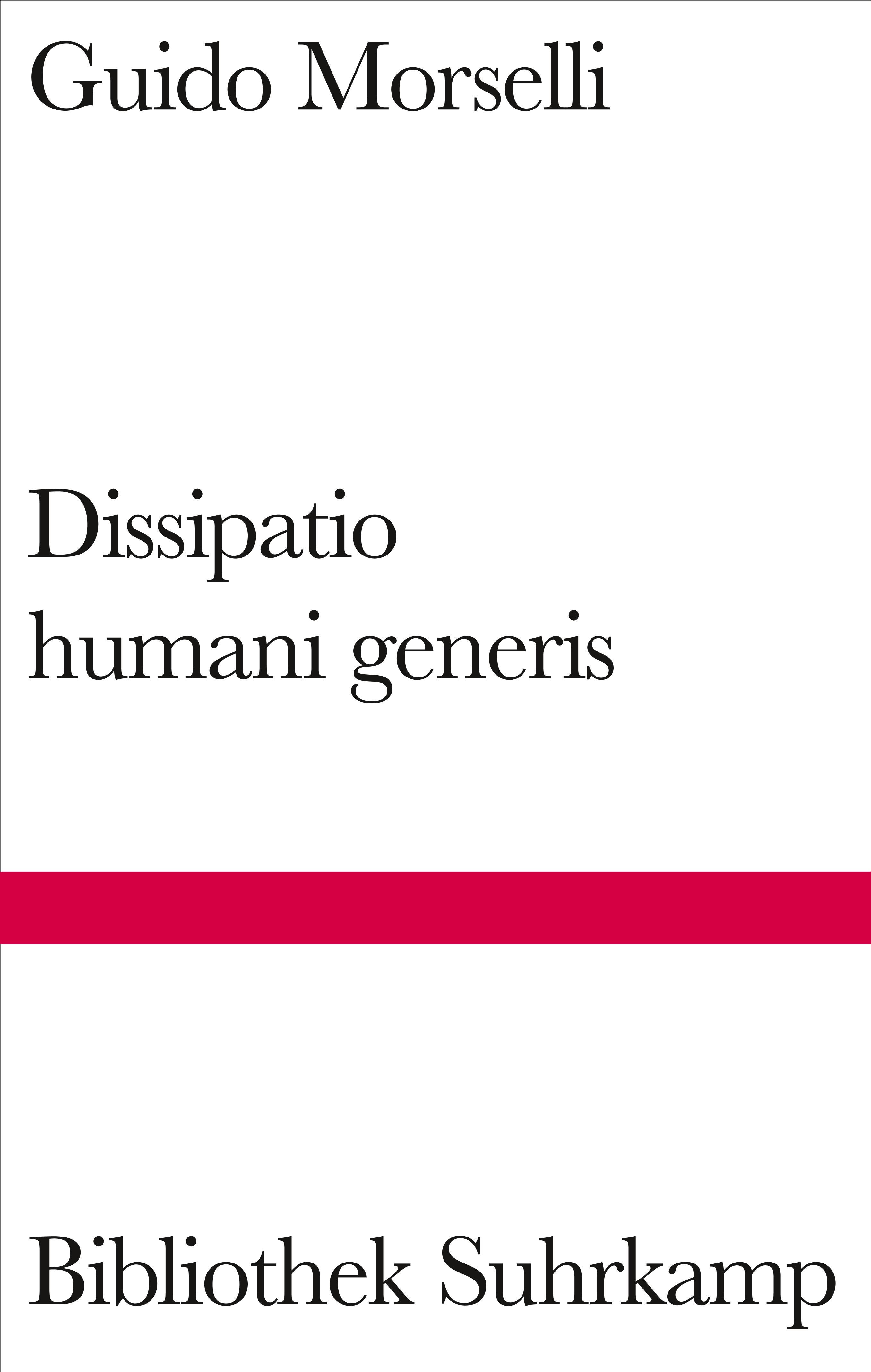 Vorderes Coverbild Dissipatio humani generis