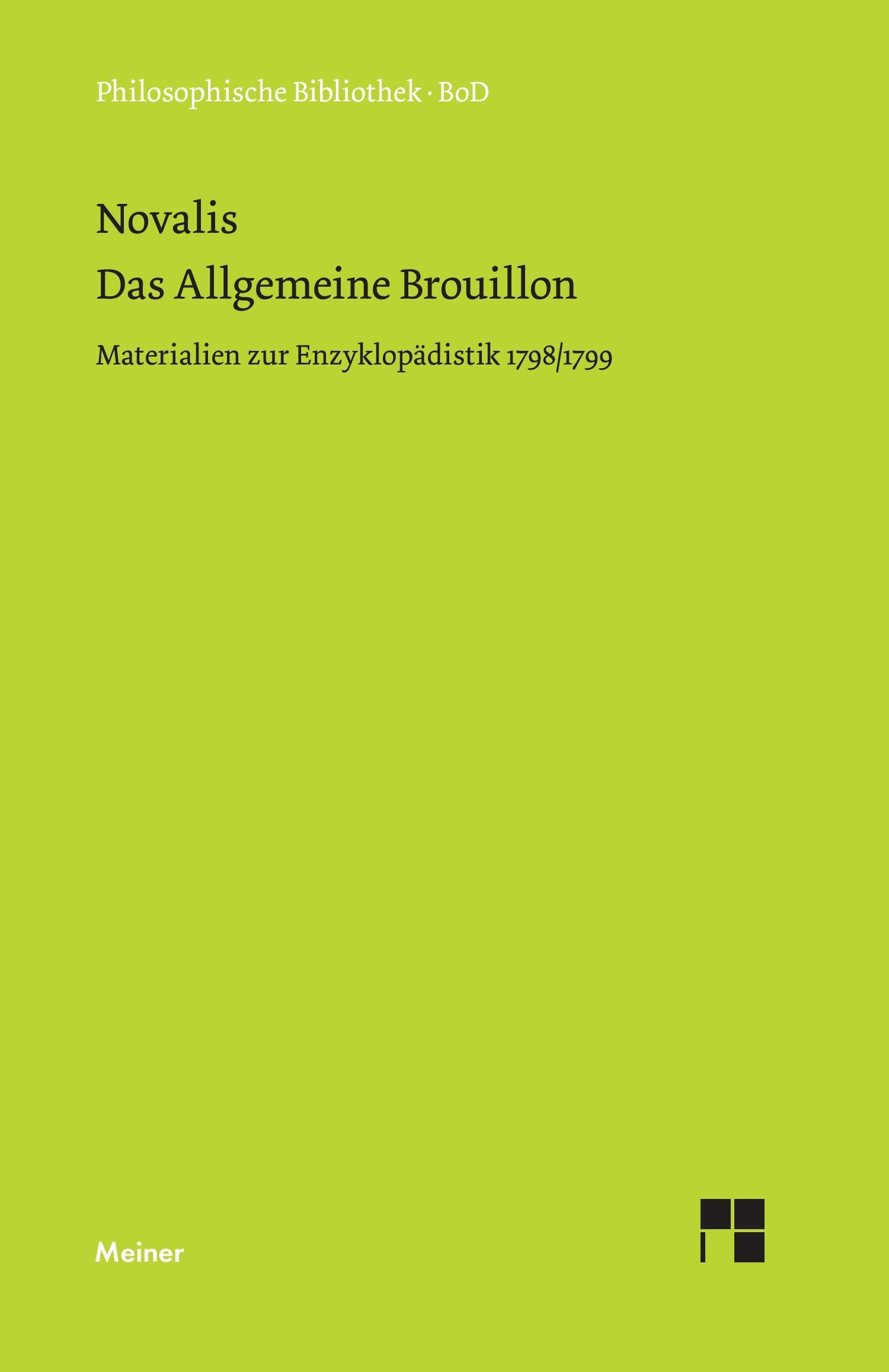 Vorderes Coverbild Das allgemeine Brouillon