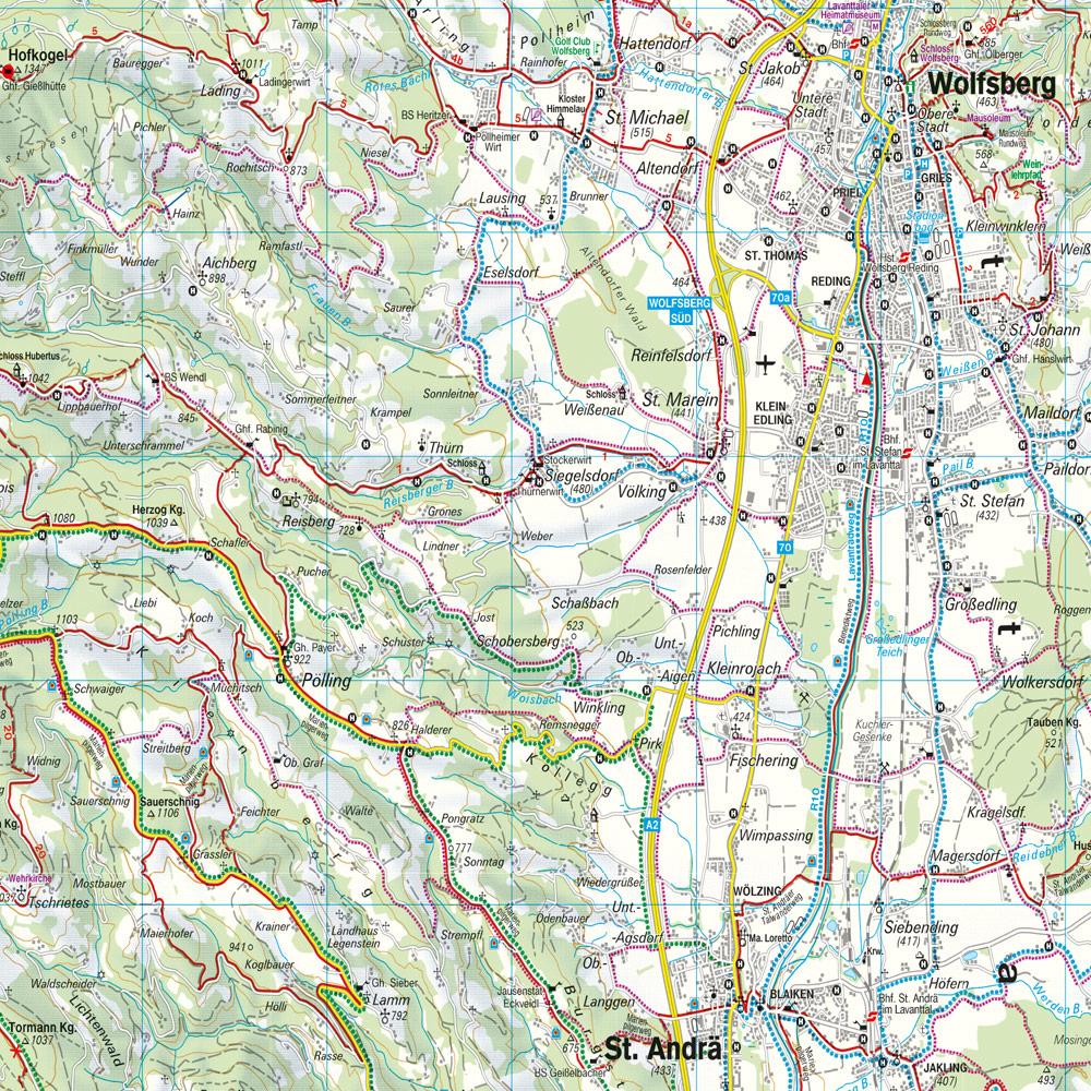 Beispielinhalt (Bild) Saualpe - Lavanttal - Koralpe - Region Schilcherheimat 1 : 50 000. WK 237
