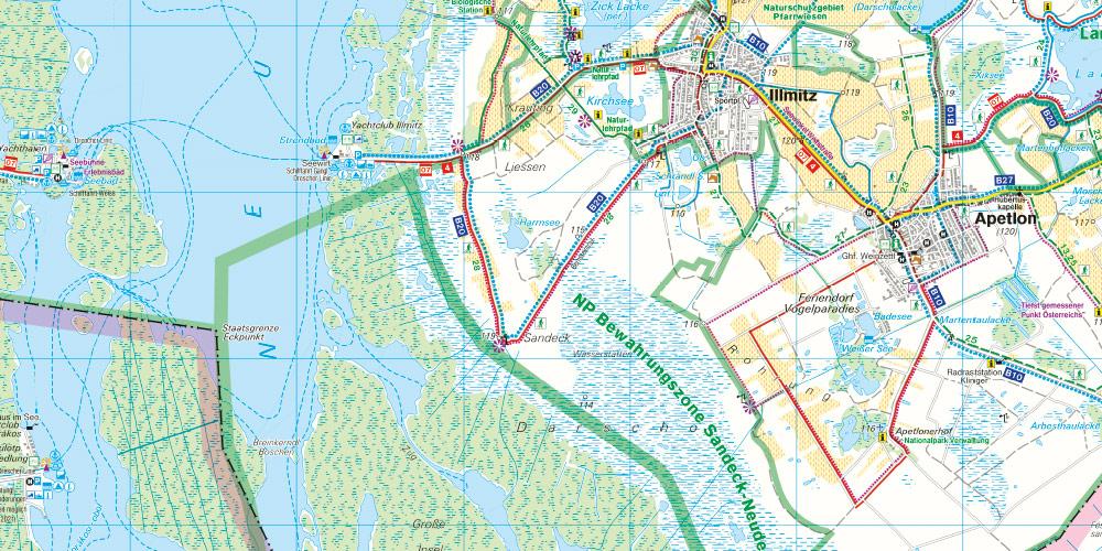 Beispielinhalt (Bild) Neusiedler See - Eisenstadt - Leithagebirge - Rust - Sopron - Seewinkel Nationalpark 1 : 50 000. WK 271