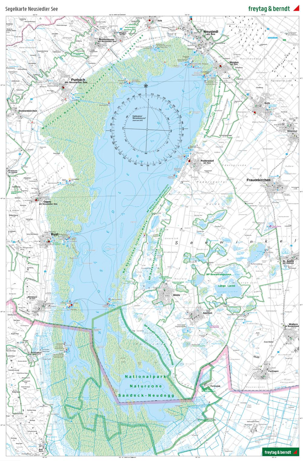 Beispielinhalt (Bild) Neusiedler See - Eisenstadt - Leithagebirge - Rust - Sopron - Seewinkel Nationalpark 1 : 50 000. WK 271