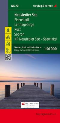 Vorderes Coverbild Neusiedler See - Eisenstadt - Leithagebirge - Rust - Sopron - Seewinkel Nationalpark 1 : 50 000. WK 271