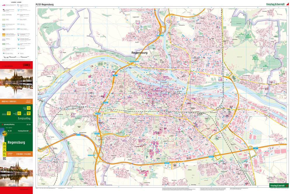 Beispielinhalt (Bild) Regensburg, Stadtplan 1:14.000