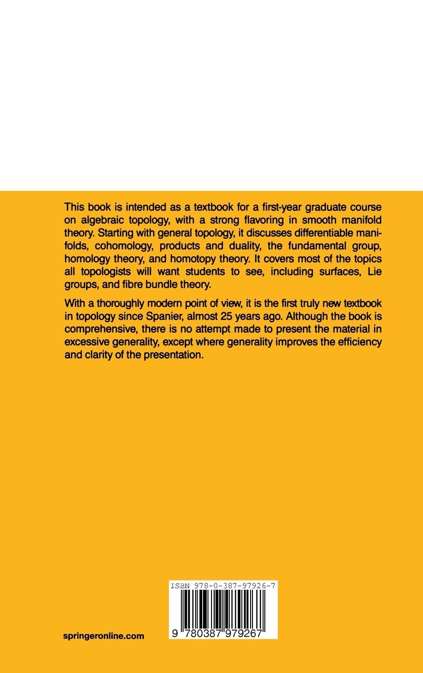 Rückseitencover Topology and Geometry