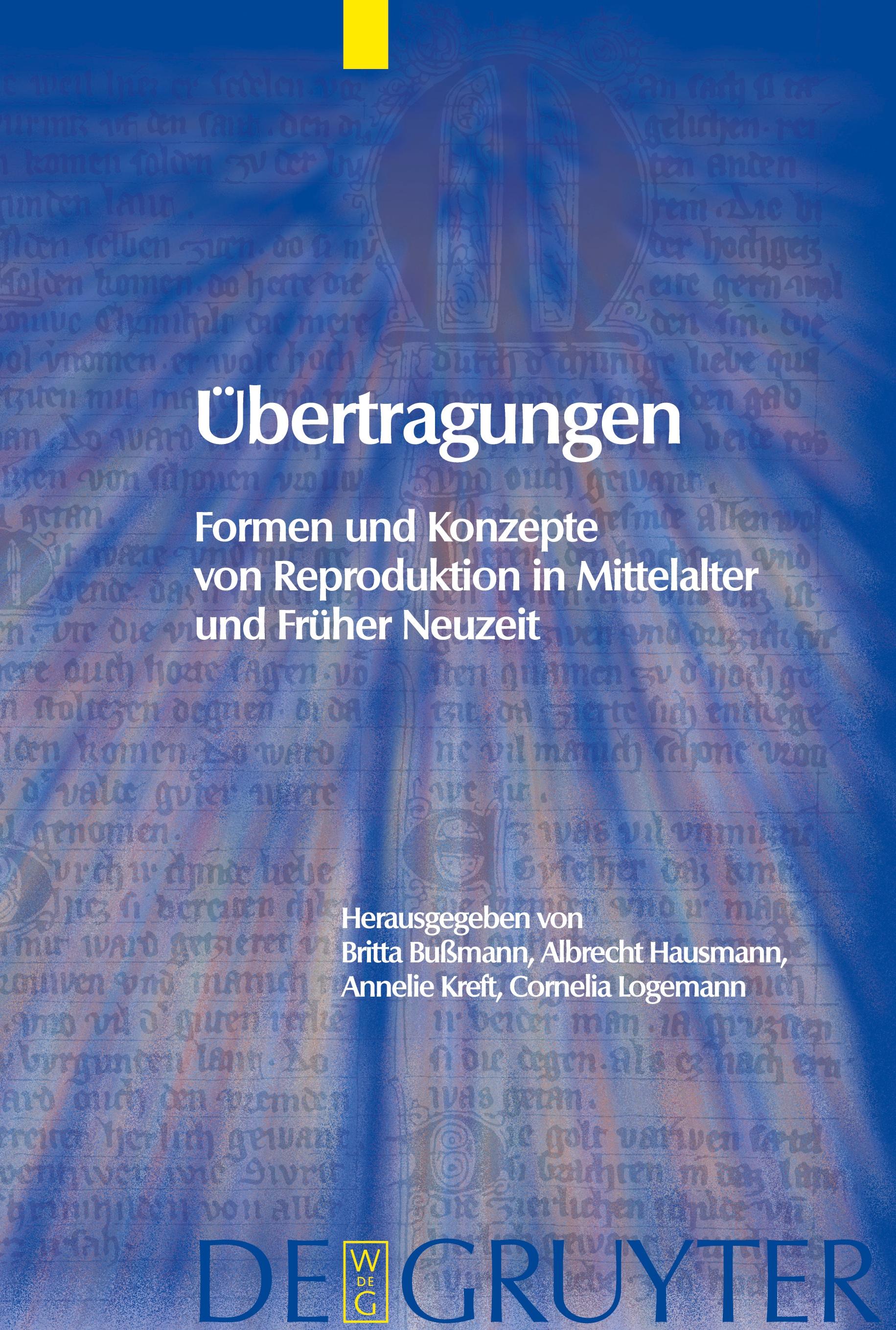 Vorderes Coverbild Übertragungen