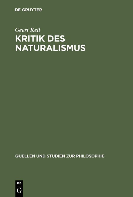 Vorderes Coverbild Kritik des Naturalismus