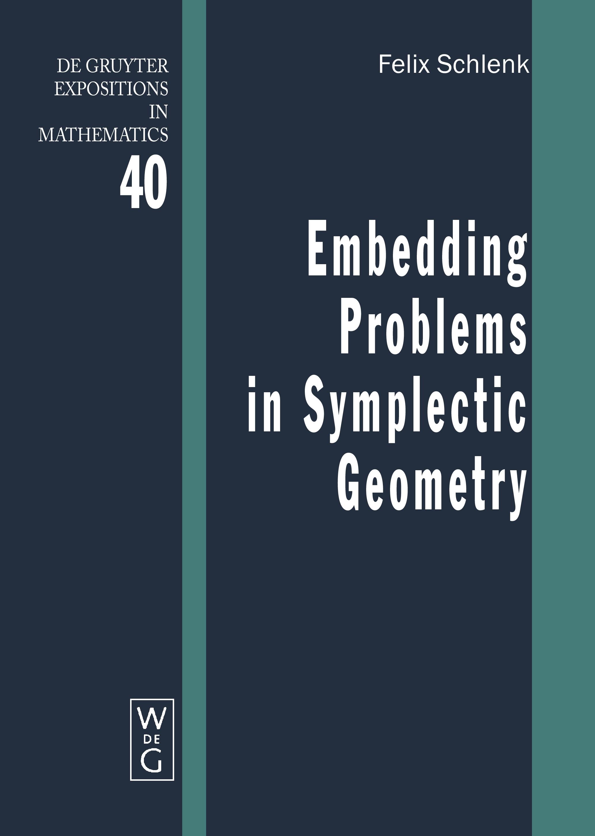 Vorderes Coverbild Embedding Problems in Symplectic Geometry