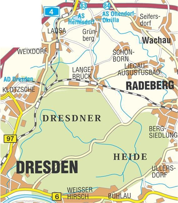 Beispielinhalt (Bild) Dresdner Heide und Seifersdorfer Tal 1 : 15 000