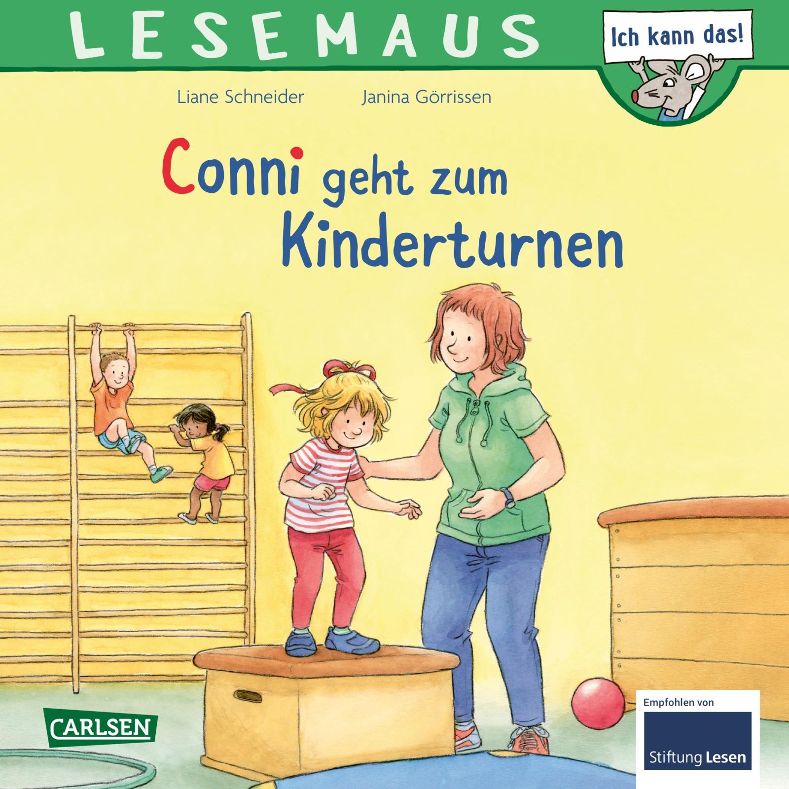 Vorderes Coverbild LESEMAUS 114: Conni geht zum Kinderturnen