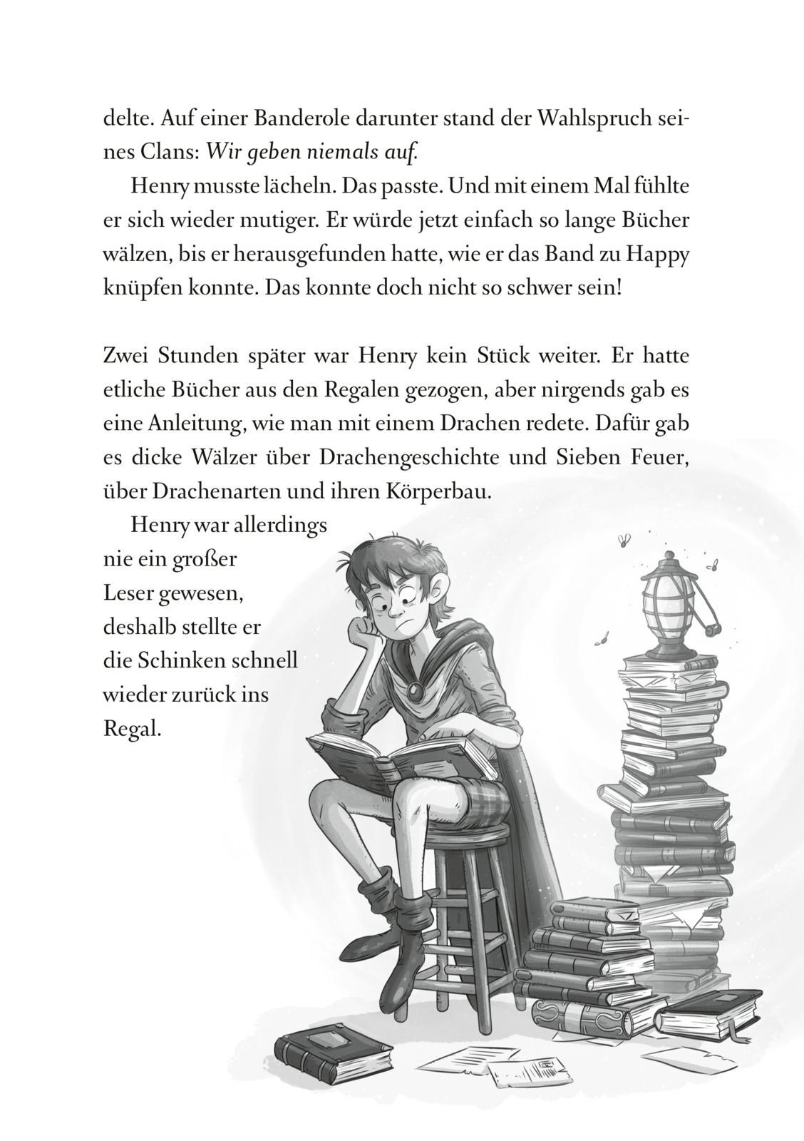 Beispielinhalt (Bild) Die geheime Drachenschule 1: Die geheime Drachenschule