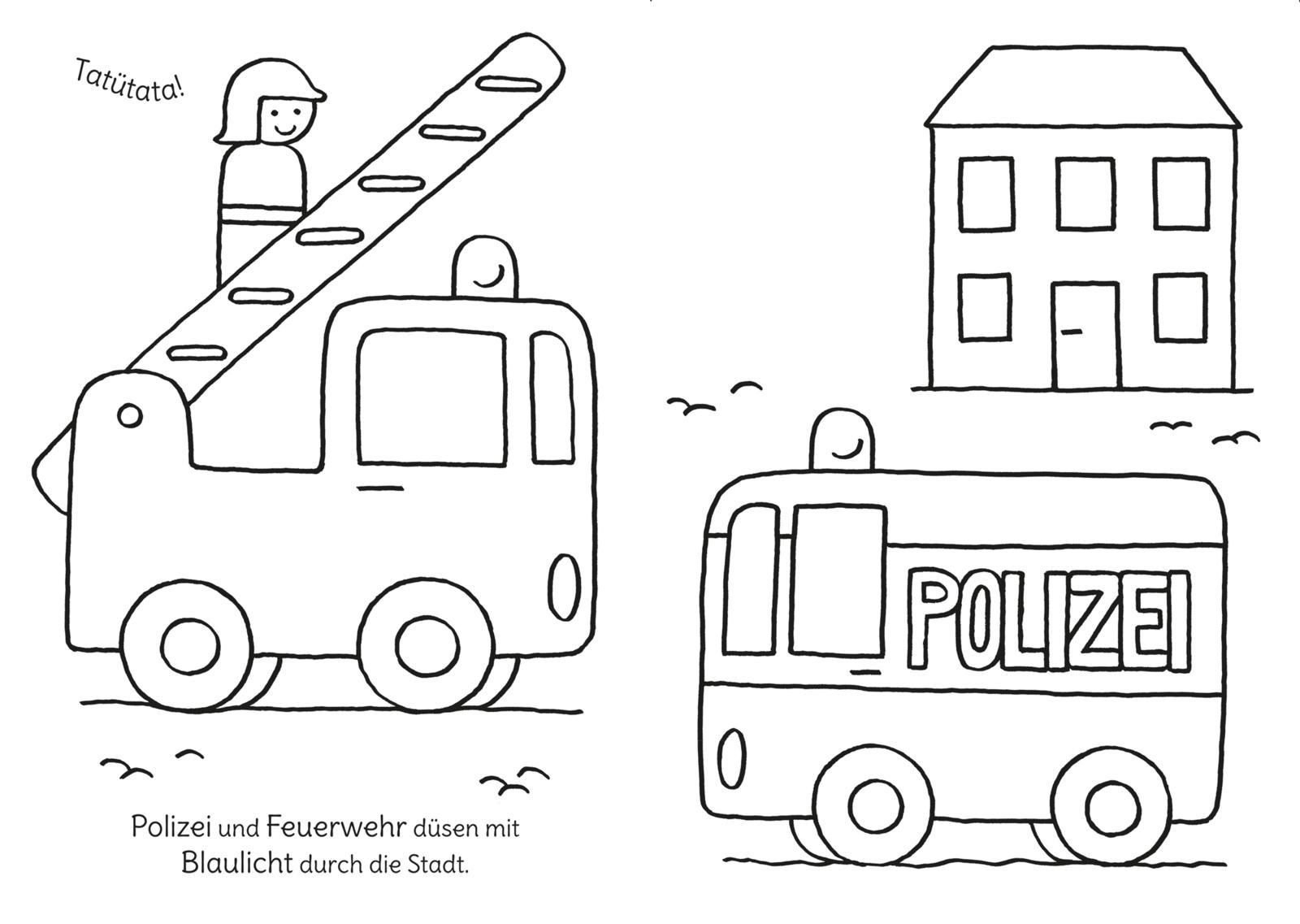 Beispielinhalt (Bild) Mein erstes großes Malbuch: Fahrzeuge: Malen ab 3 Jahren