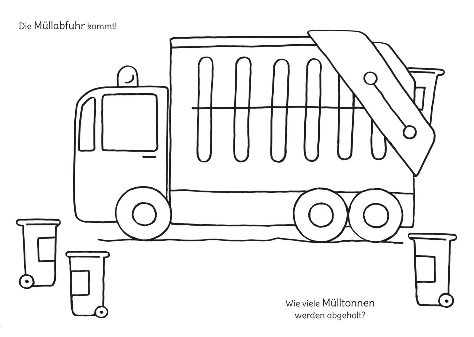 Beispielinhalt (Bild) Mein erstes großes Malbuch: Fahrzeuge: Malen ab 3 Jahren