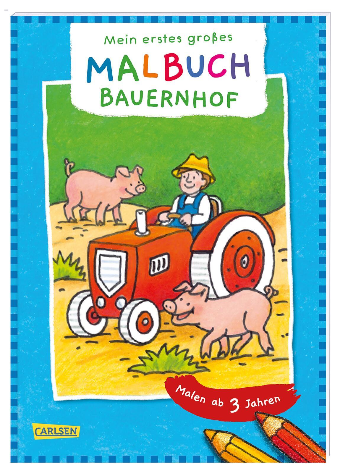 Vorderes Coverbild Mein erstes großes Malbuch: Bauernhof: Malen ab 3 Jahren