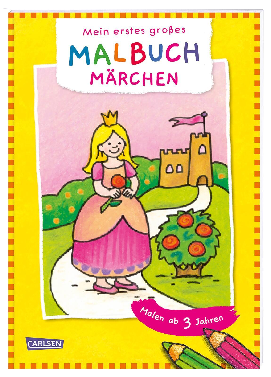 Vorderes Coverbild Mein erstes großes Malbuch: Märchen: Malen ab 3 Jahren
