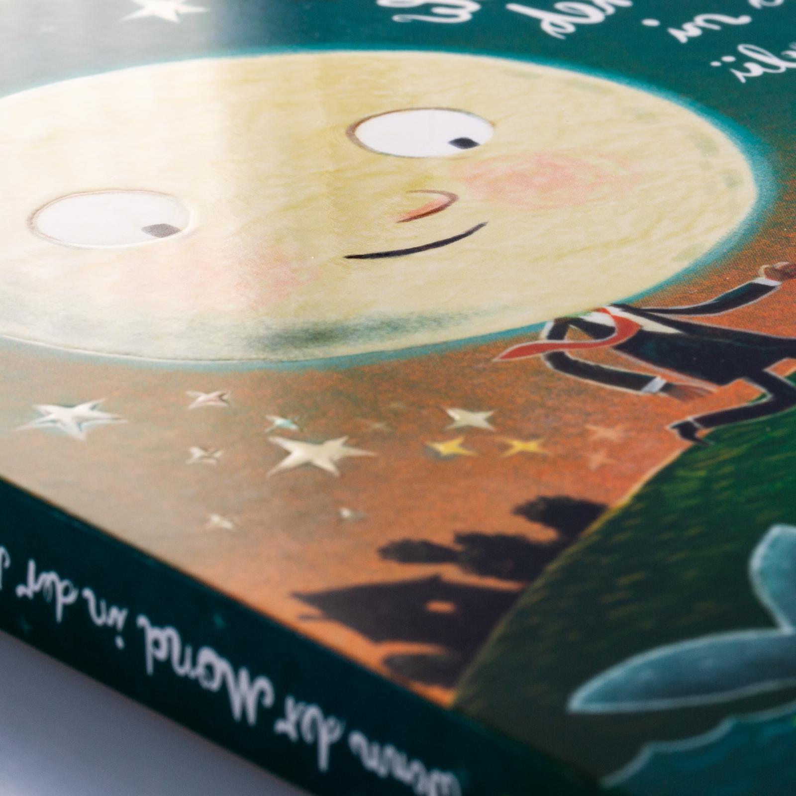 Beispielinhalt (Bild) Wenn der Mond in der Nacht über alle Tiere wacht ... gibt er auch auf dich gut acht