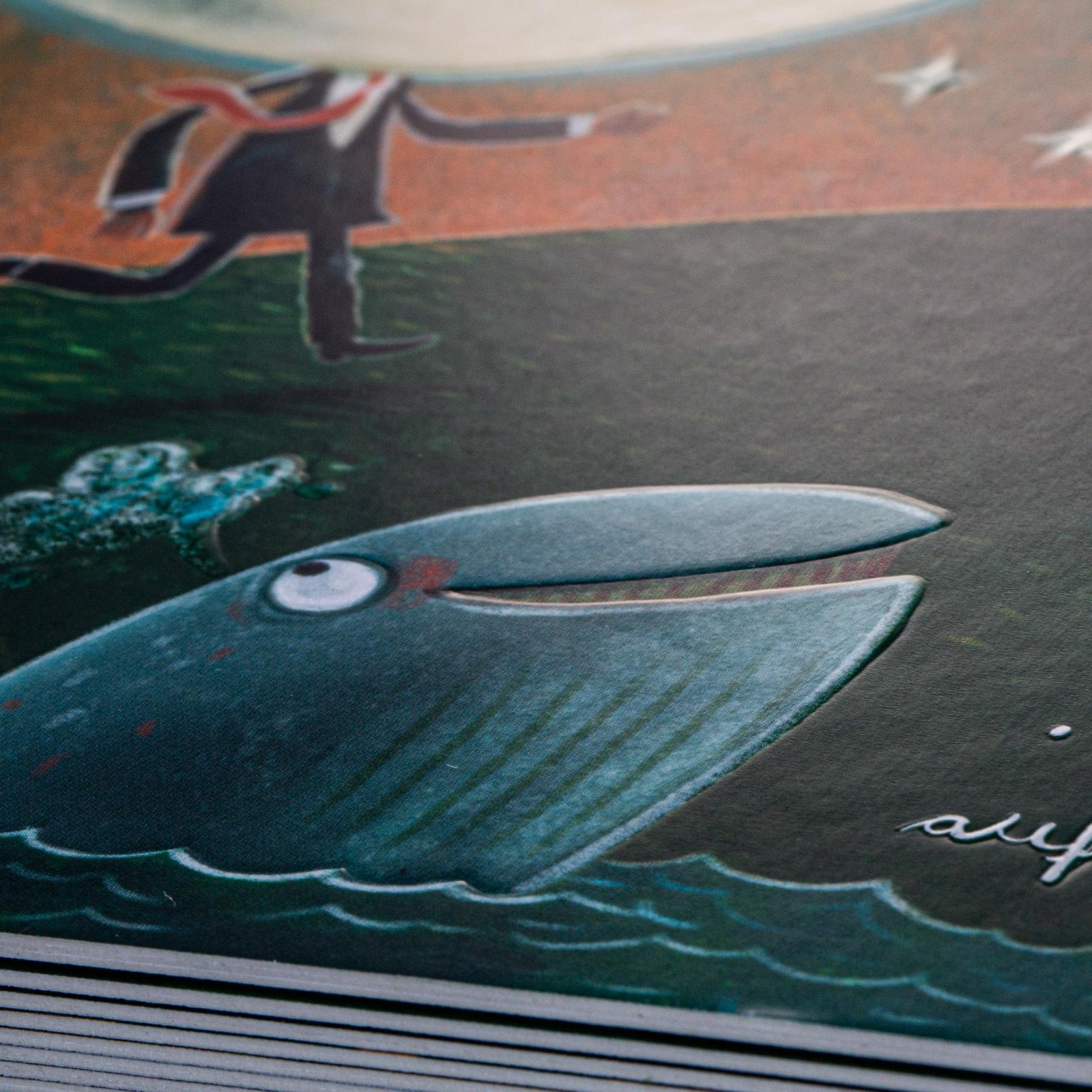 Beispielinhalt (Bild) Wenn der Mond in der Nacht über alle Tiere wacht ... gibt er auch auf dich gut acht