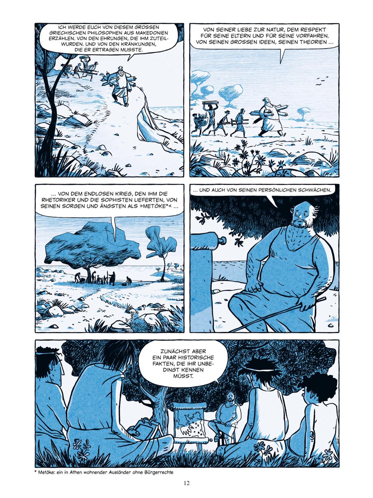 Beispielinhalt (Bild) Aristoteles - Die Graphic Novel