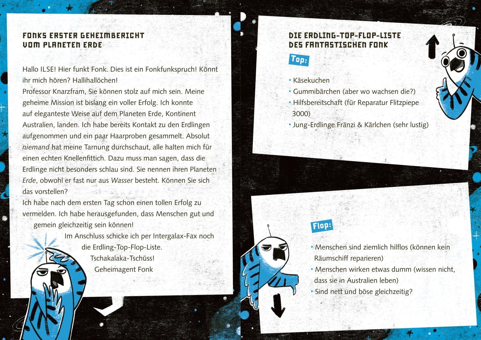 Beispielinhalt (Bild) Fonk 1: Geheimagent aus dem All
