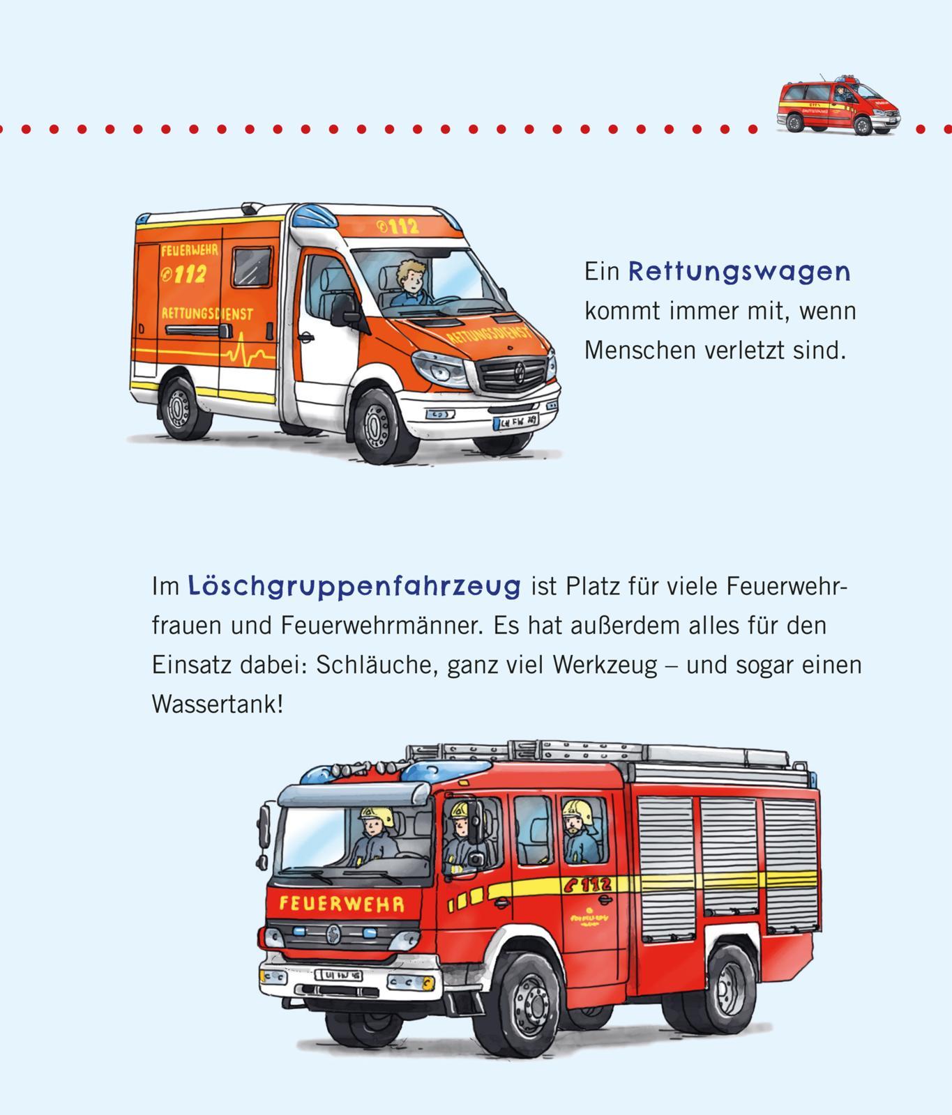 Beispielinhalt (Bild) Unkaputtbar: Erstes Wissen: Bei der Feuerwehr