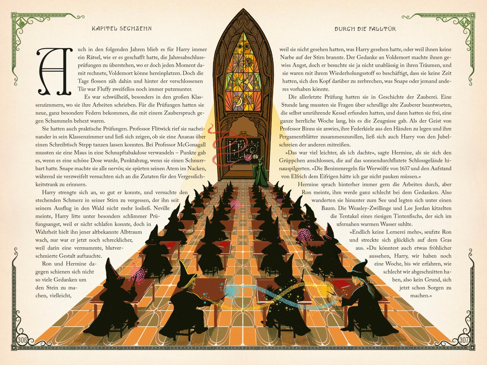 Beispielinhalt (Bild) Harry Potter und der Stein der Weisen (MinaLima-Edition mit 3D-Papierkunst 1)