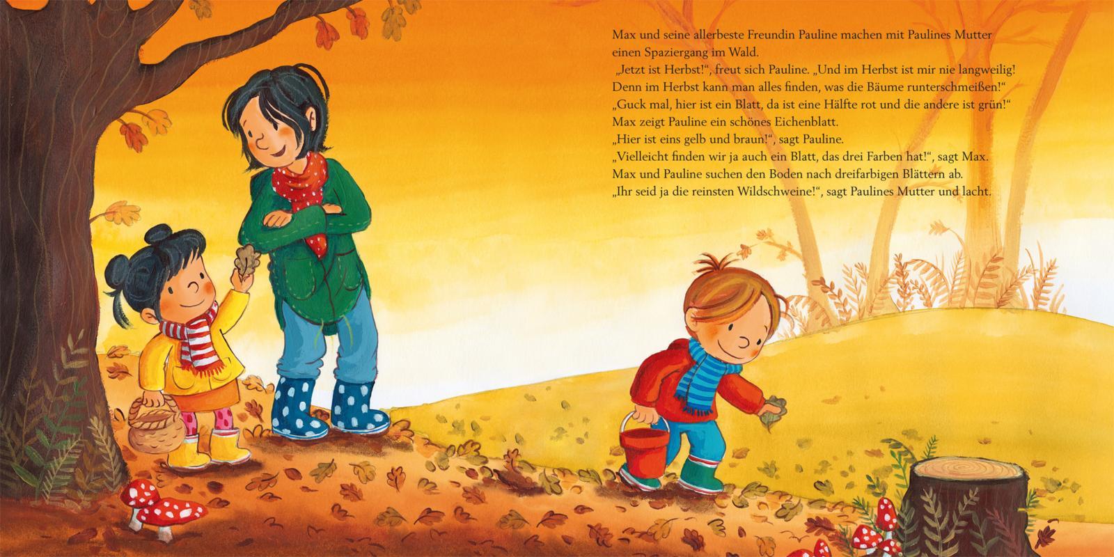 Beispielinhalt (Bild) LESEMAUS 96: Max im Herbst