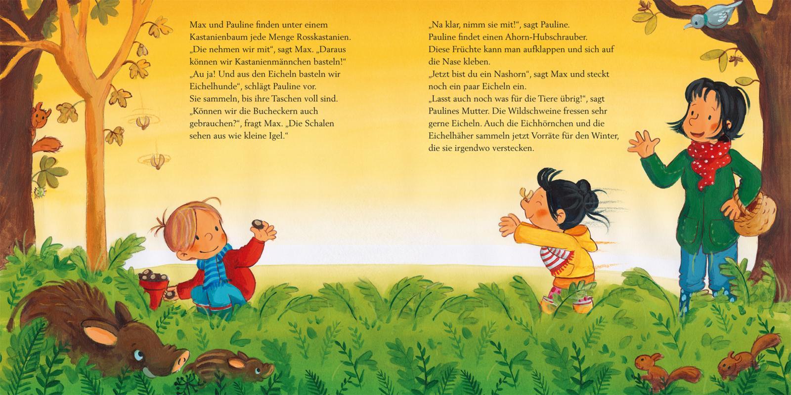 Beispielinhalt (Bild) LESEMAUS 96: Max im Herbst