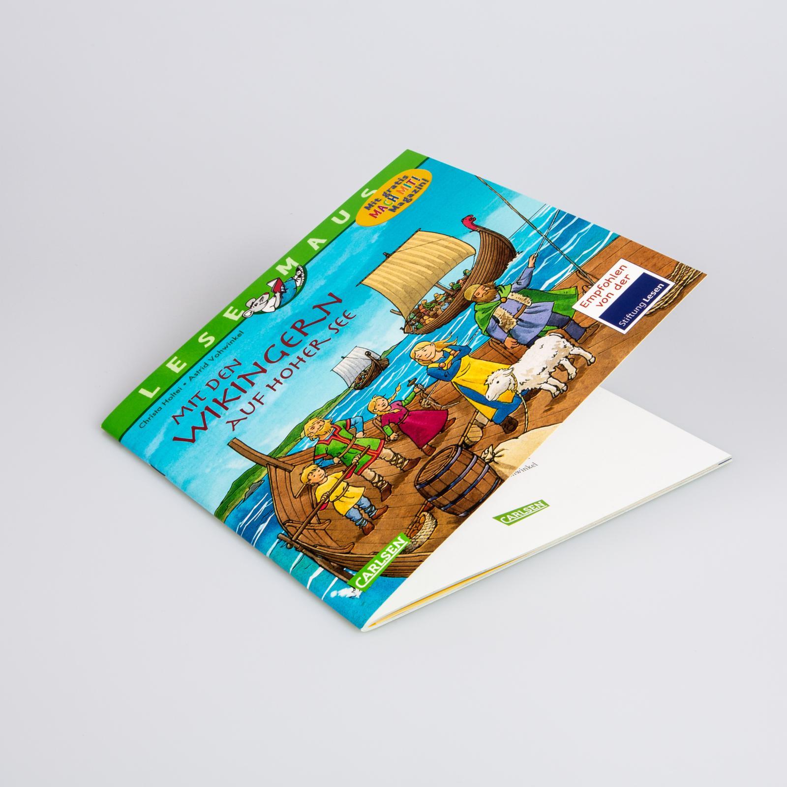 Beispielinhalt (Bild) LESEMAUS 148: Mit den Wikingern auf hoher See