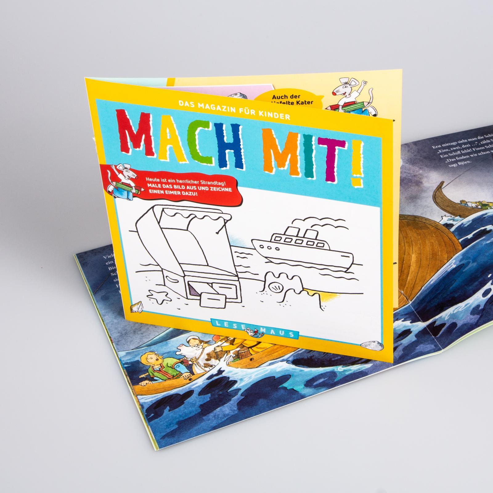 Beispielinhalt (Bild) LESEMAUS 148: Mit den Wikingern auf hoher See