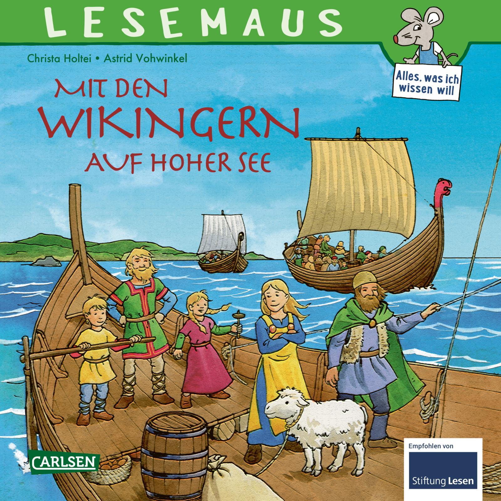 Vorderes Coverbild LESEMAUS 148: Mit den Wikingern auf hoher See