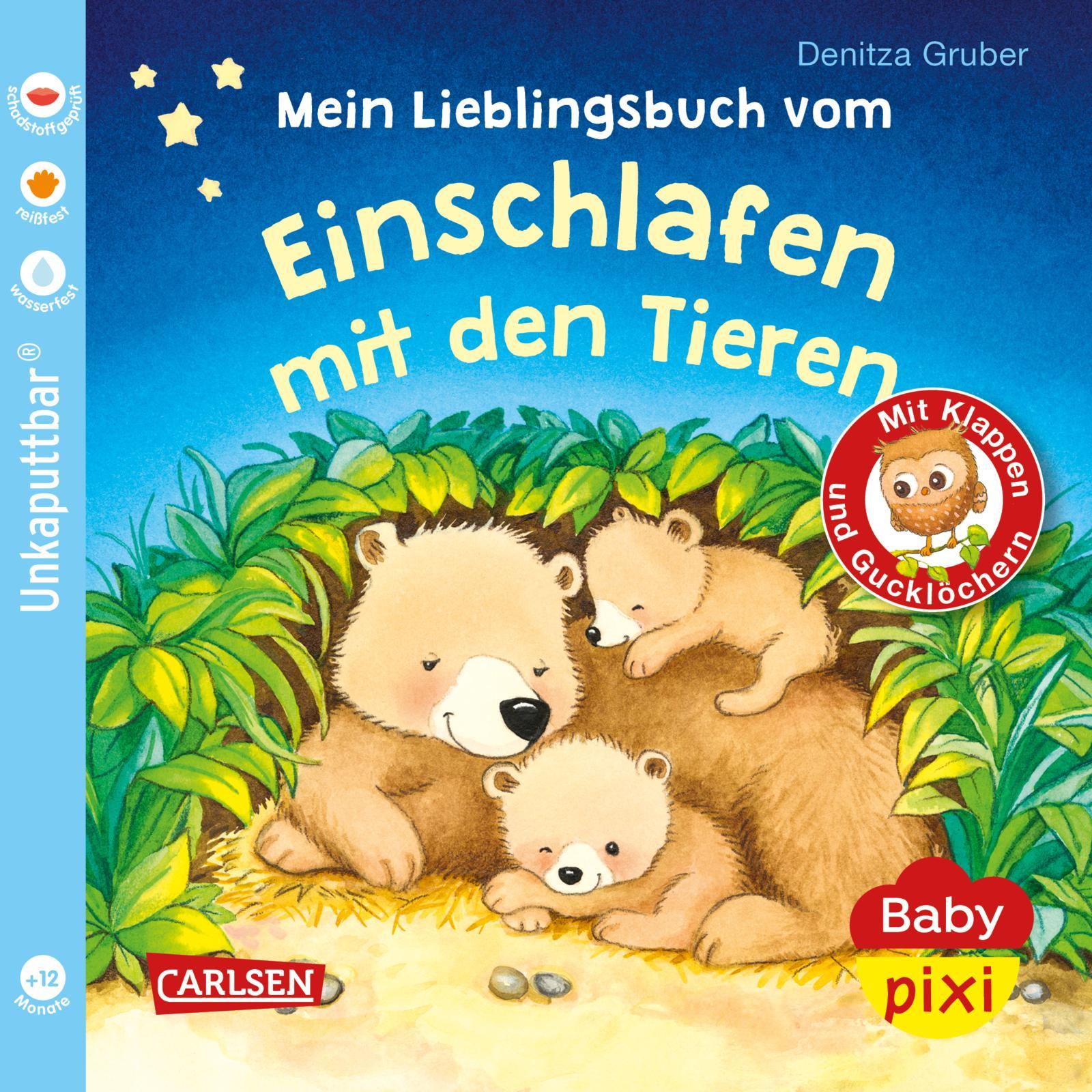 Vorderes Coverbild Baby Pixi (unkaputtbar) 96: Mein Lieblingsbuch vom Einschlafen mit den Tieren
