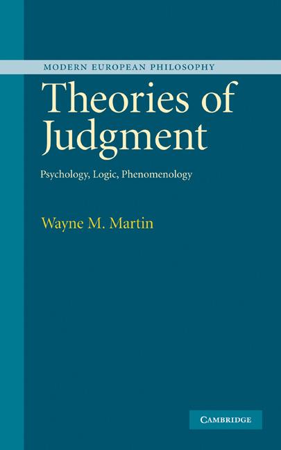 Vorderes Coverbild Theories of Judgment