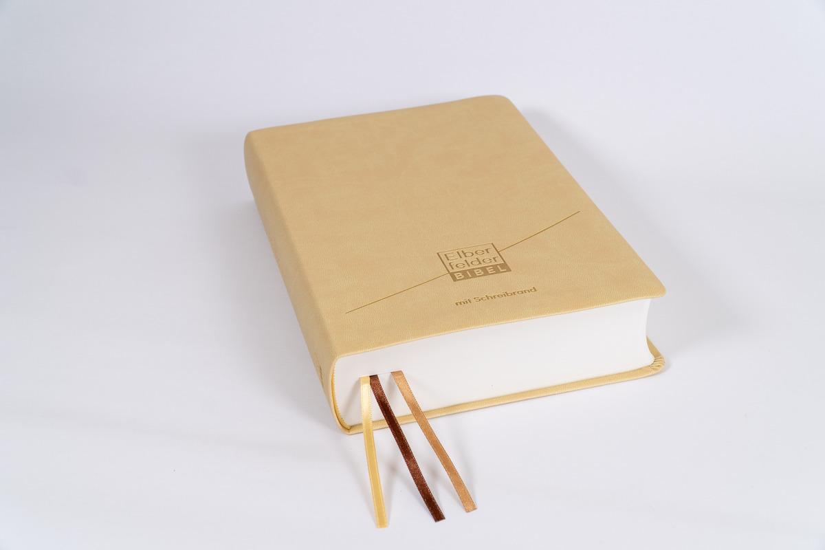 Beispielinhalt (Bild) Elberfelder Bibel - mit Schreibrand, Kunstleder