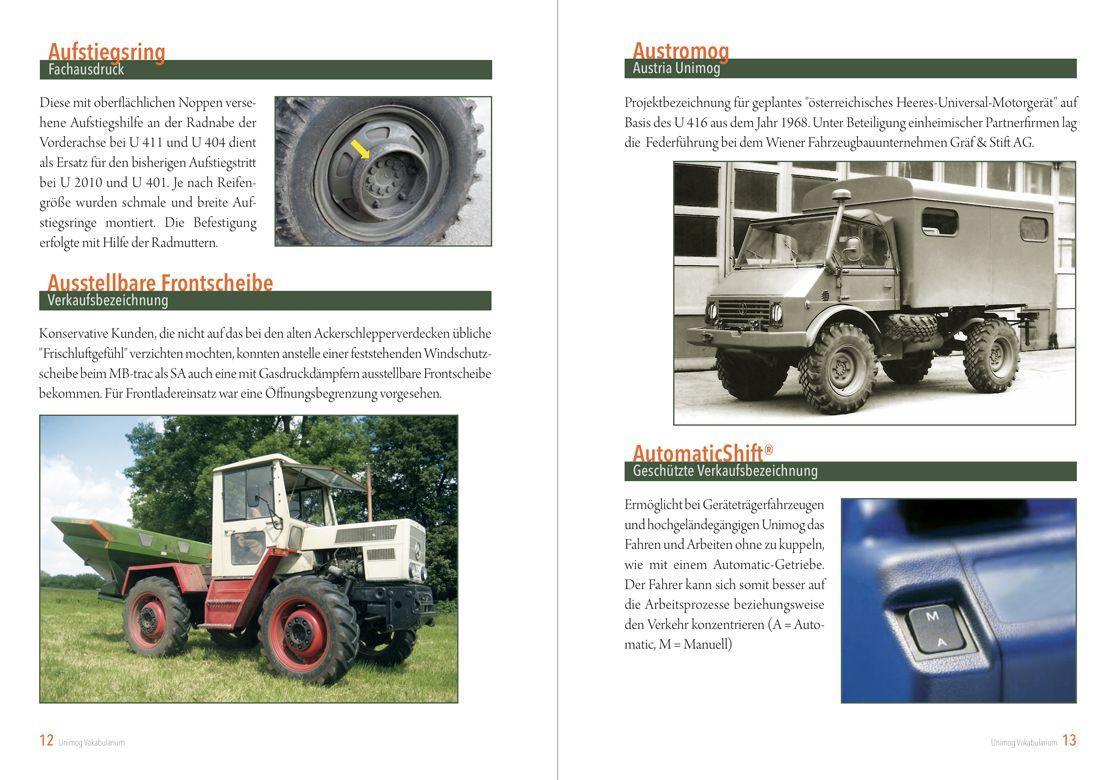 Beispielinhalt (Bild) Illustriertes Unimog Vokabularium