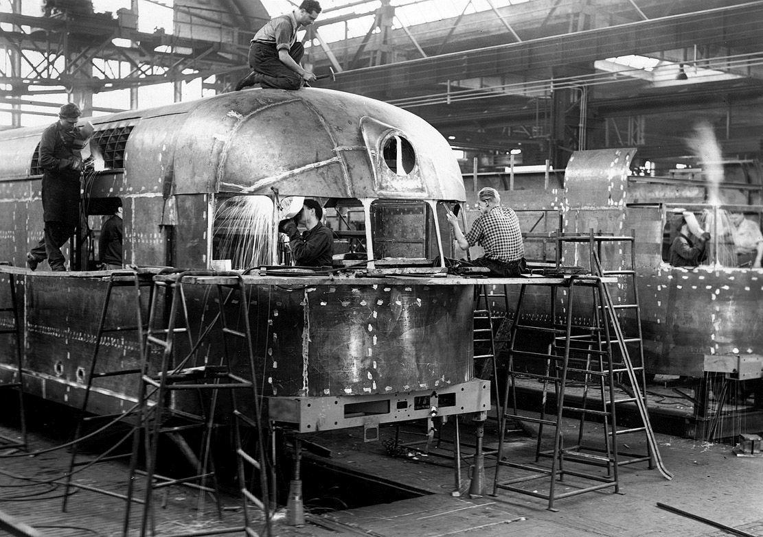 Beispielinhalt (Bild) Fotoalbum der Maschinenfabrik Esslingen: Triebwagen