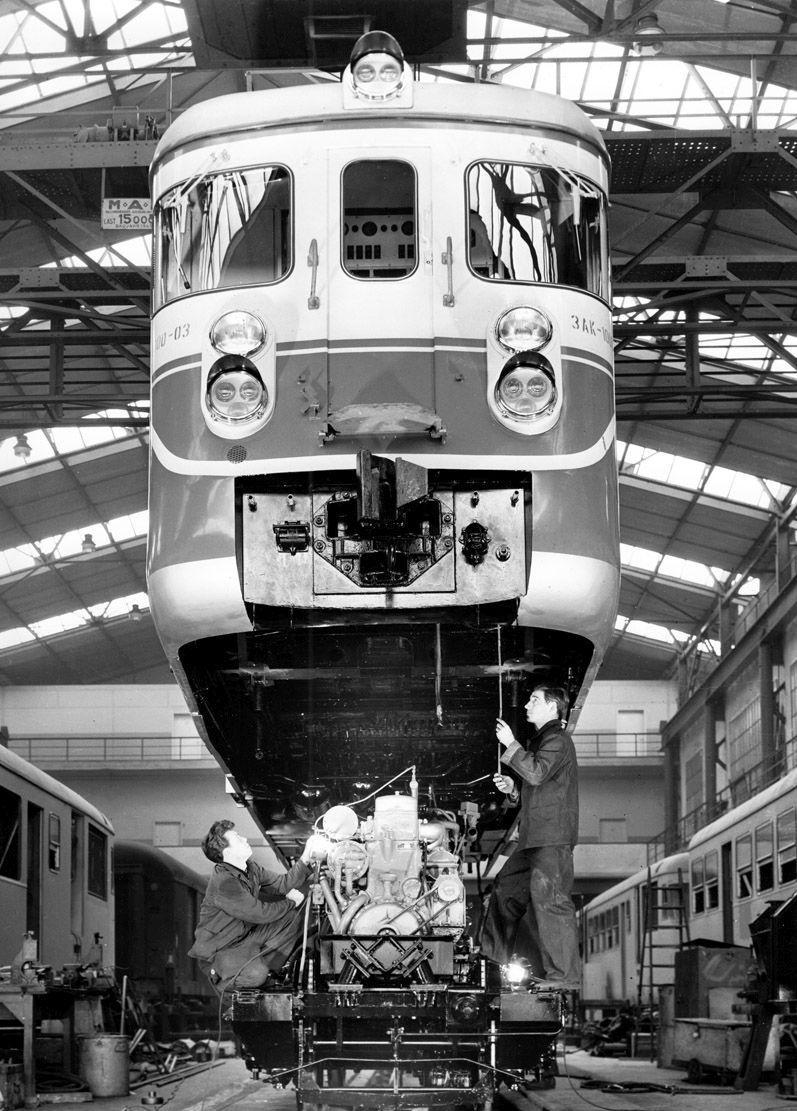 Beispielinhalt (Bild) Fotoalbum der Maschinenfabrik Esslingen: Triebwagen