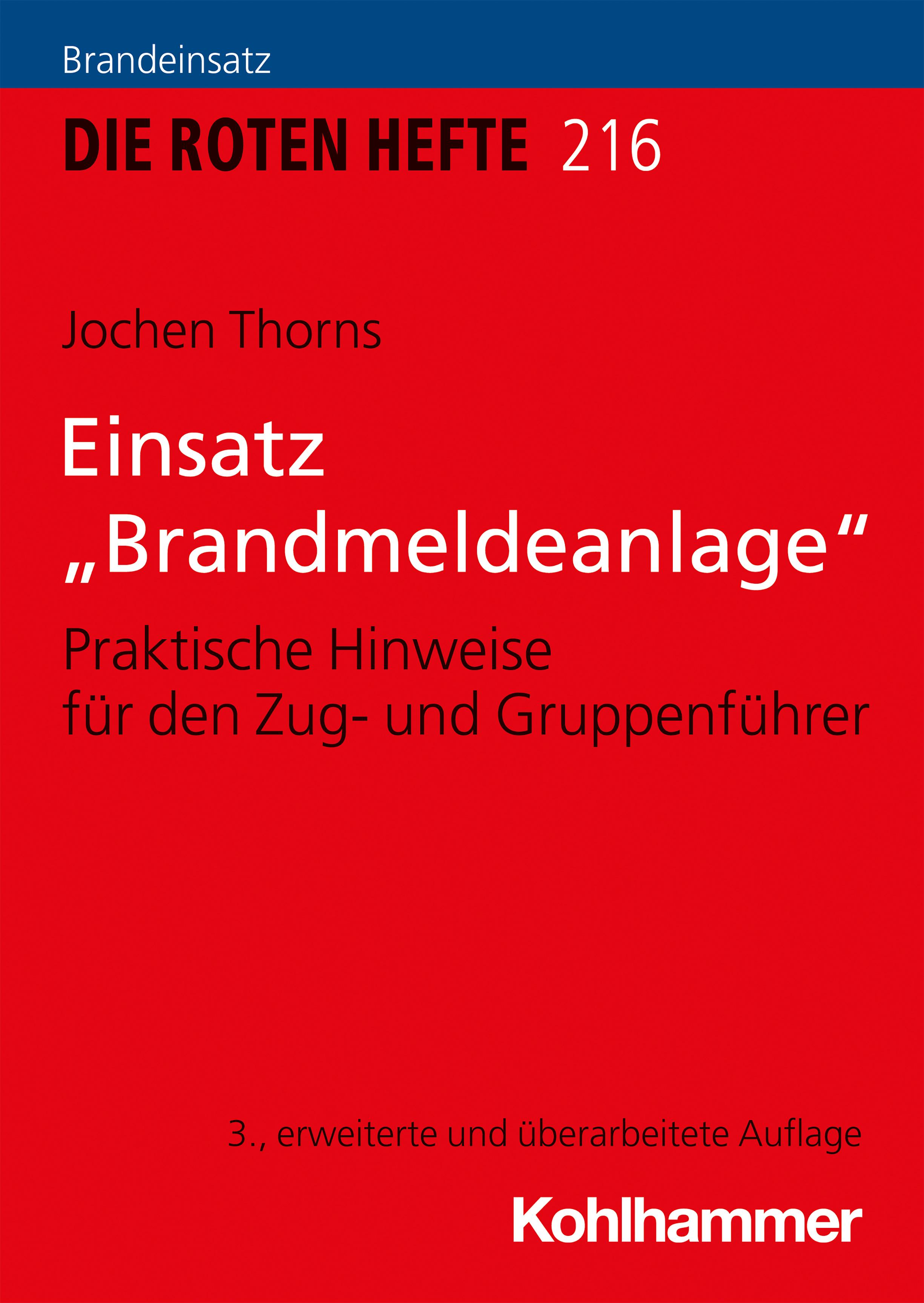 Vorderes Coverbild Einsatz "Brandmeldeanlage"