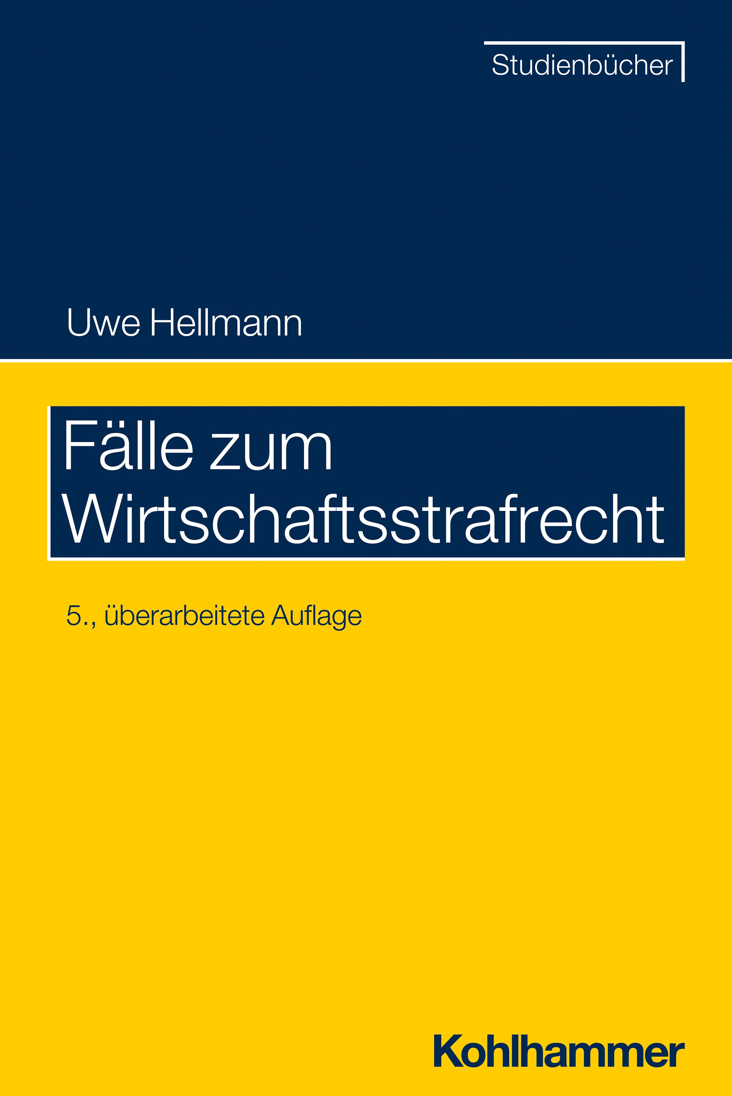 Vorderes Coverbild Fälle zum Wirtschaftsstrafrecht