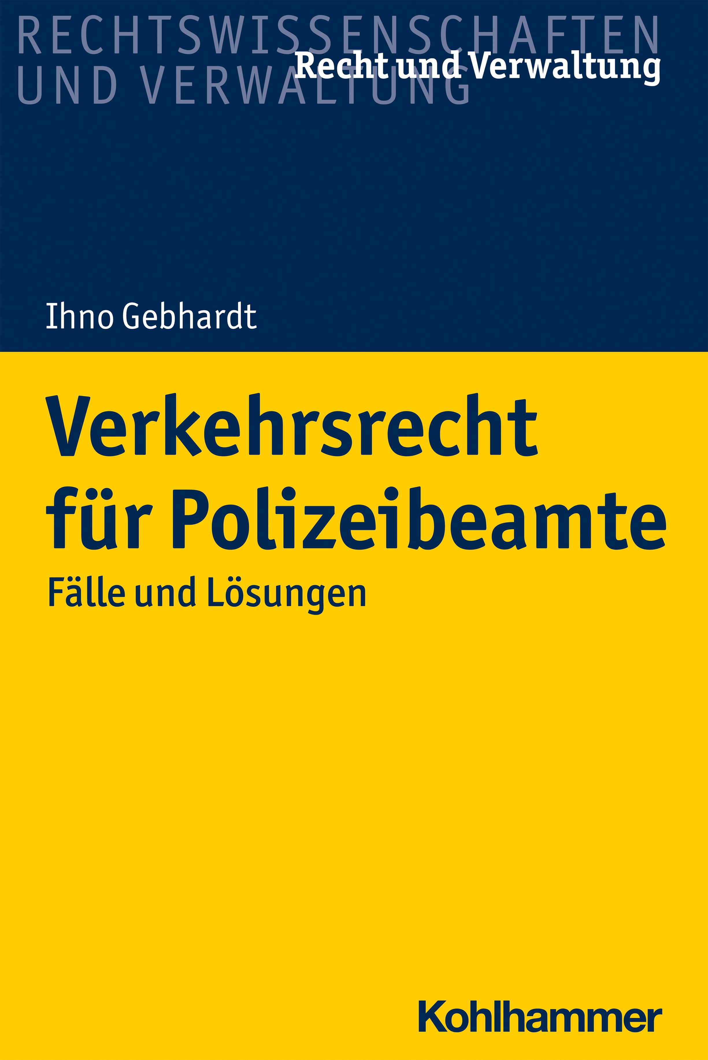 Vorderes Coverbild Verkehrsrecht für Polizeibeamte