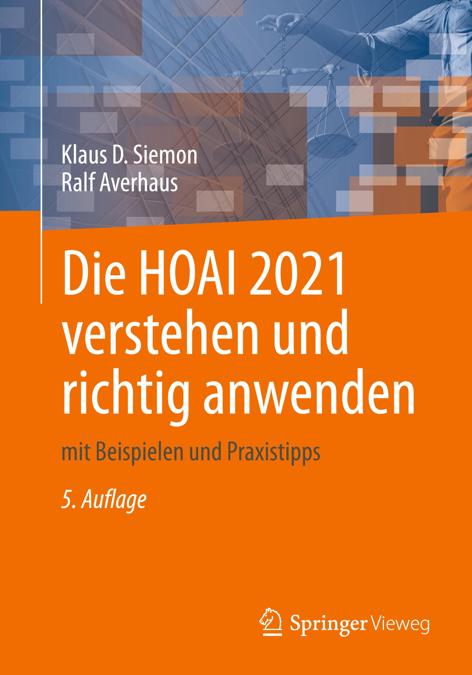 Vorderes Coverbild Die HOAI 2021 verstehen und richtig anwenden