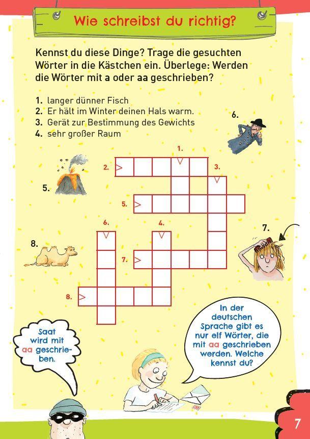 Beispielinhalt (Bild) Die superdicken Kreuzworträtselknacker ? ab 8 Jahren (Band 2)