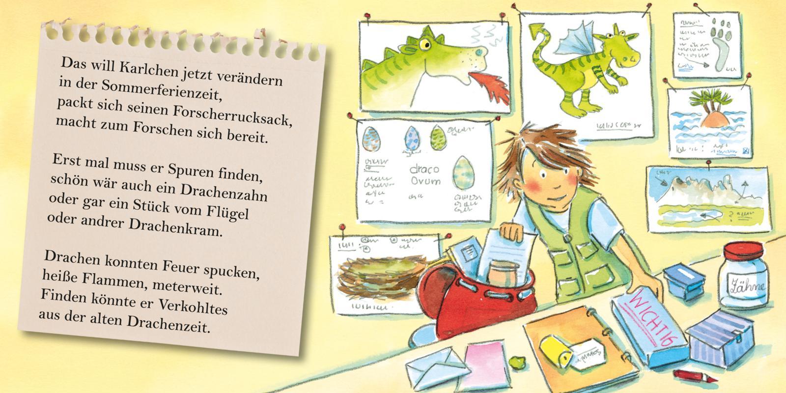 Beispielinhalt (Bild) Pixi-Box 279: Dinos und Drachen bei Pixi (8x8 Exemplare)