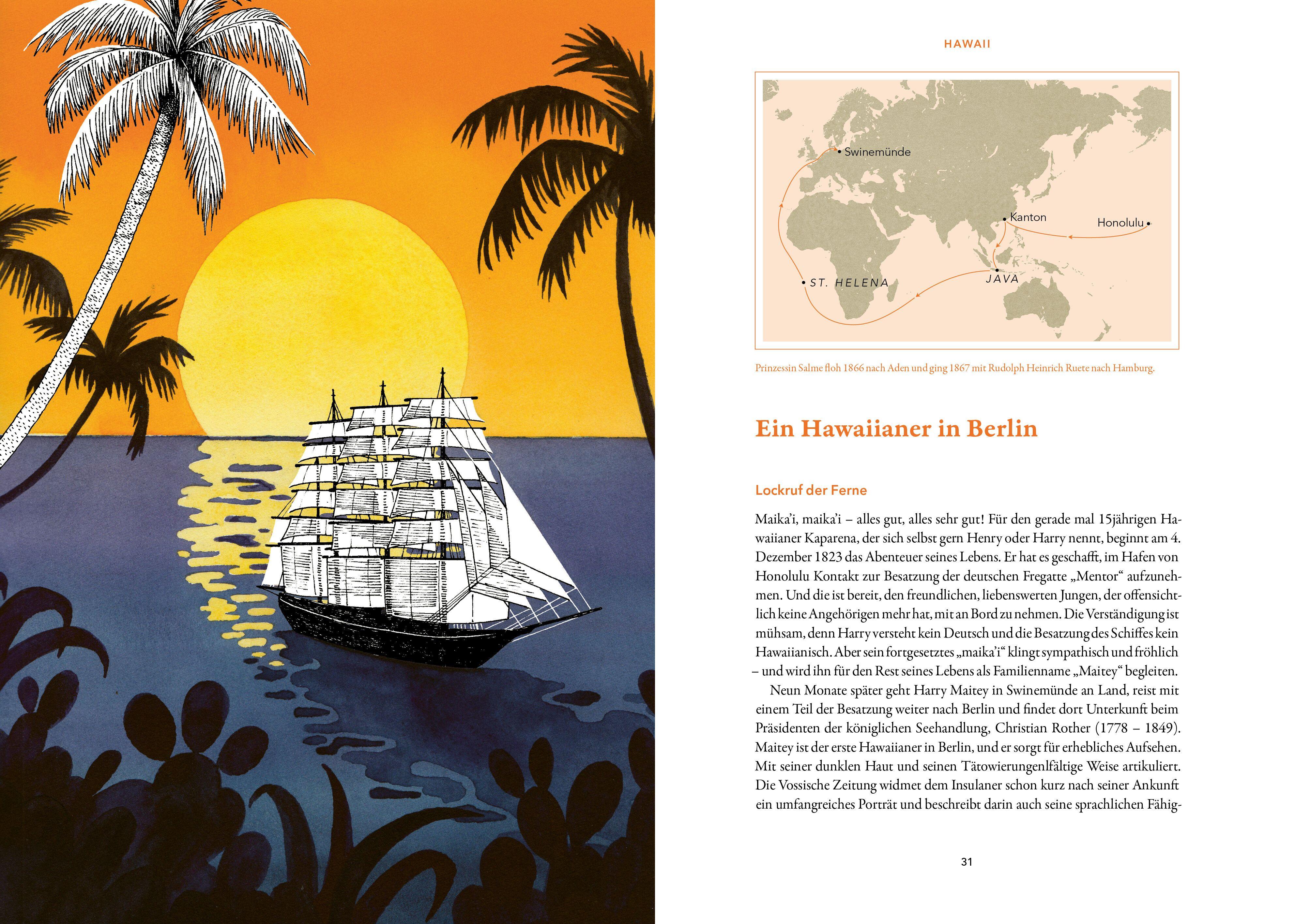 Beispielinhalt (Bild) Als Humboldt lernte, Hawaiianisch zu sprechen