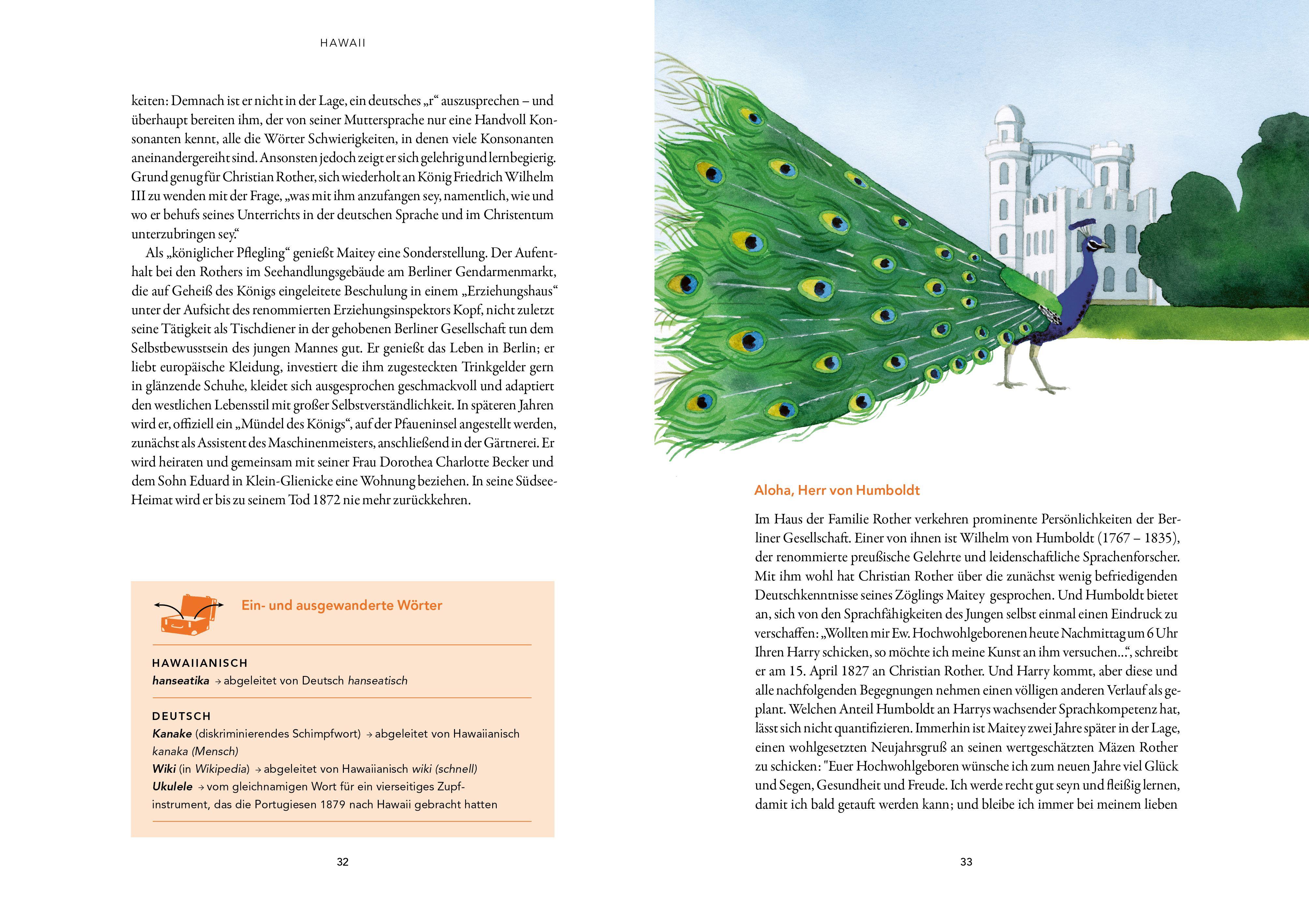 Beispielinhalt (Bild) Als Humboldt lernte, Hawaiianisch zu sprechen