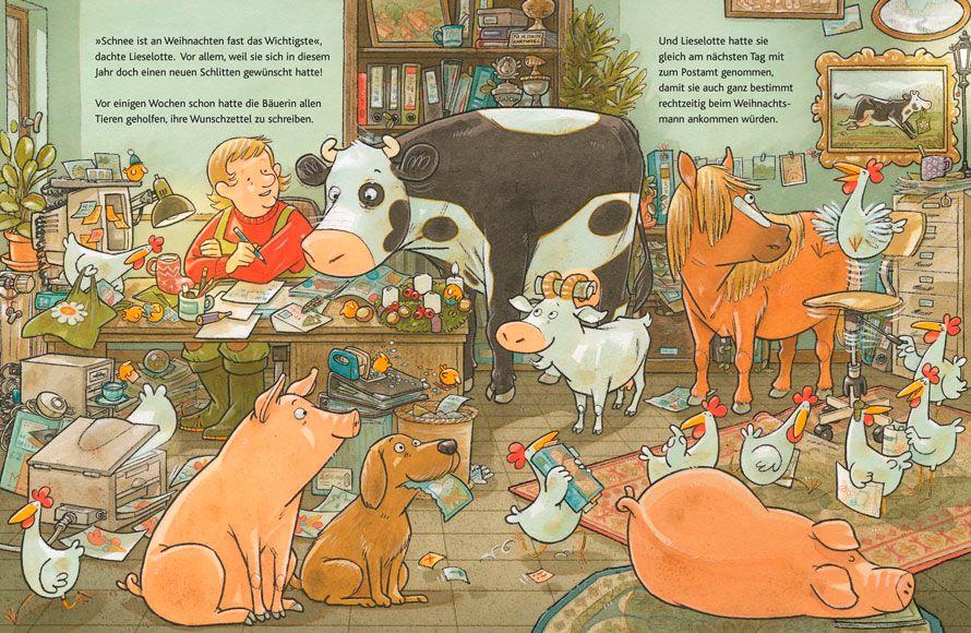 Beispielinhalt (Bild) Lieselotte Weihnachtskuh