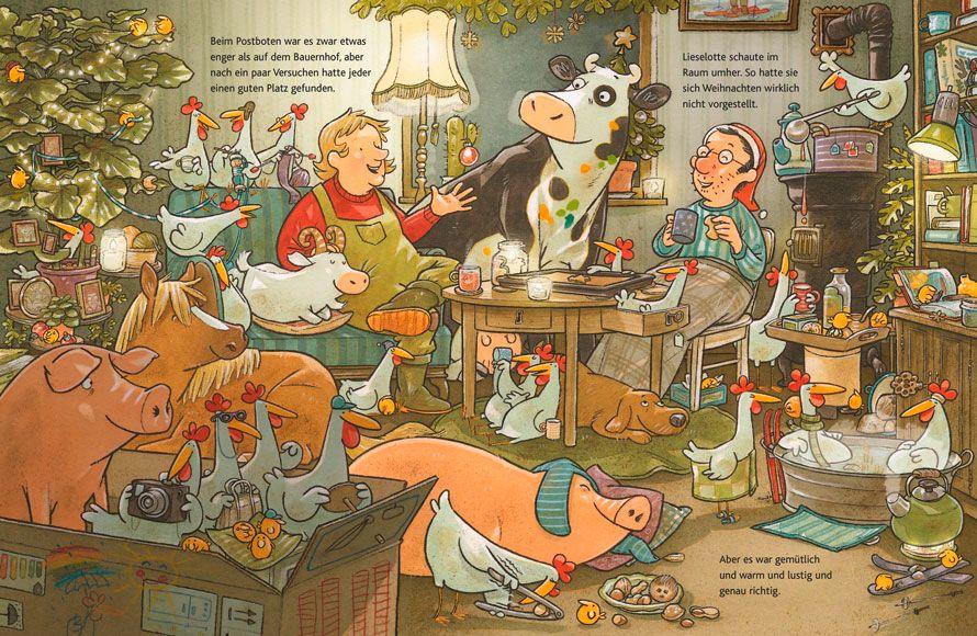 Beispielinhalt (Bild) Lieselotte Weihnachtskuh