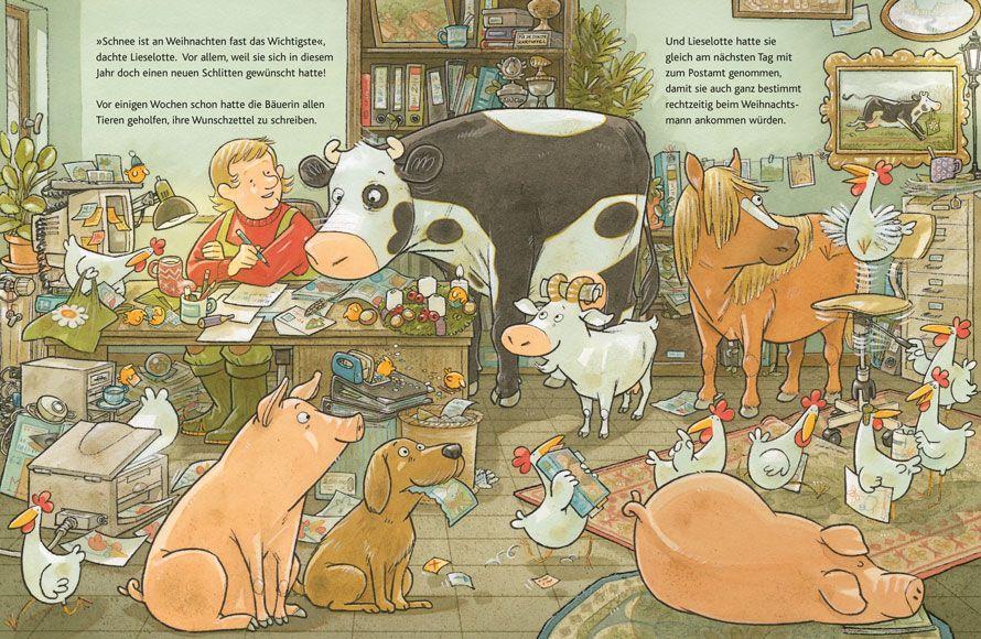 Beispielinhalt (Bild) Lieselotte Weihnachtskuh