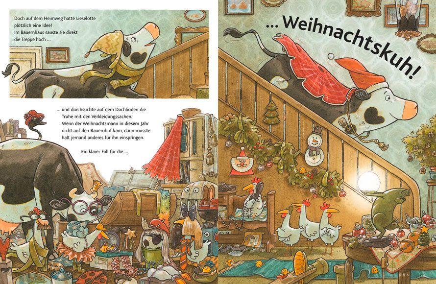 Beispielinhalt (Bild) Lieselotte Weihnachtskuh